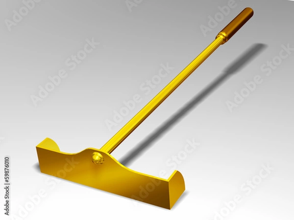 Obraz golden Rateau, roulette rake