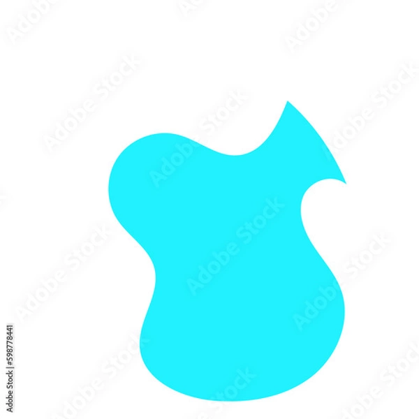 Fototapeta Light Blue Blob Abstract Shapes Vectors 