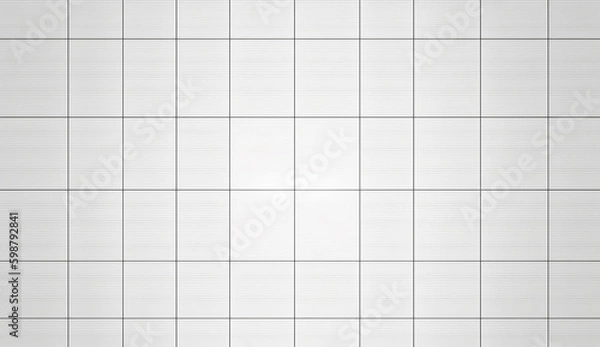 Obraz White paper with grid line pattern 