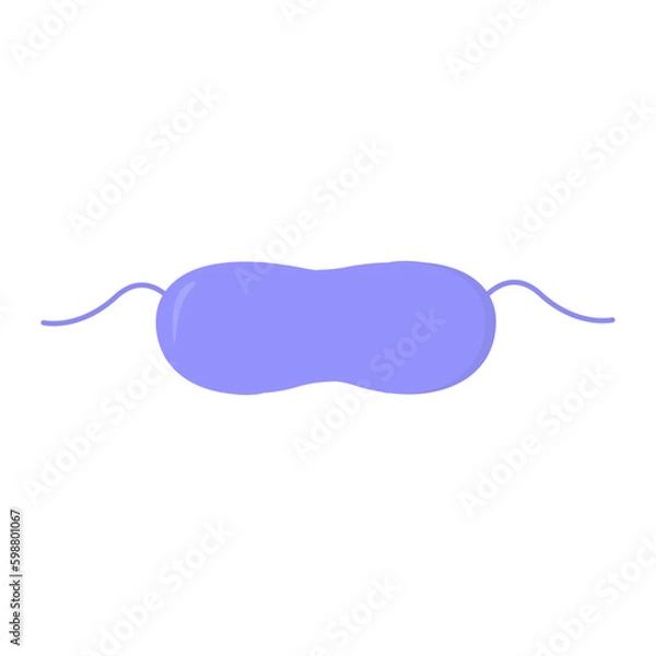 Obraz Violet mask isolated on white background. Cartoon eyes protection. Flat cute vector illustration of accessory
