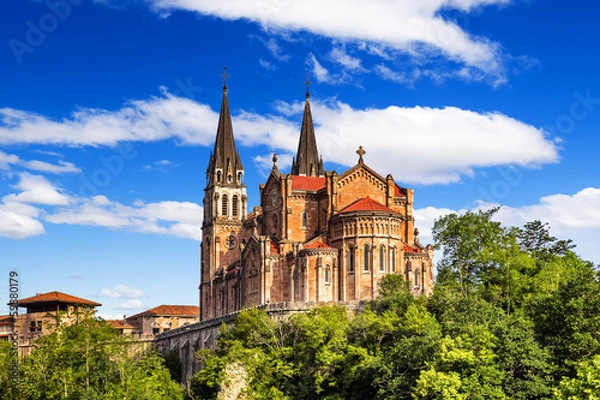 Obraz Basilica of Our Lady of Battles, Covadonga, Asturias, Spain.