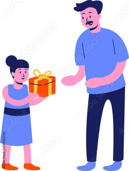 Fototapeta Father Day Vector Element