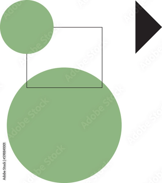 Fototapeta Geometric Memphis Circle