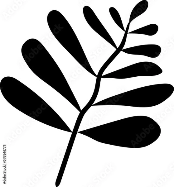 Obraz Leaf Silhouette Illustration
