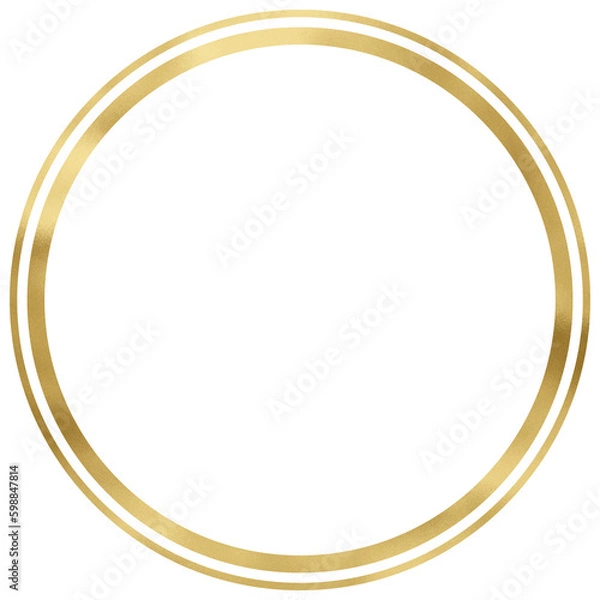 Obraz Golden Vintage Texture Circle Frame Outline