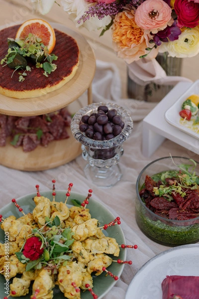 Obraz Wedding Food Canapes