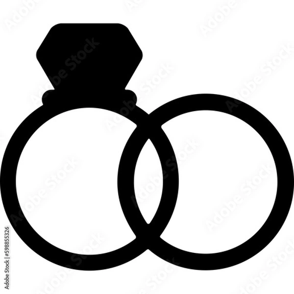 Fototapeta Proposal Rings Icon