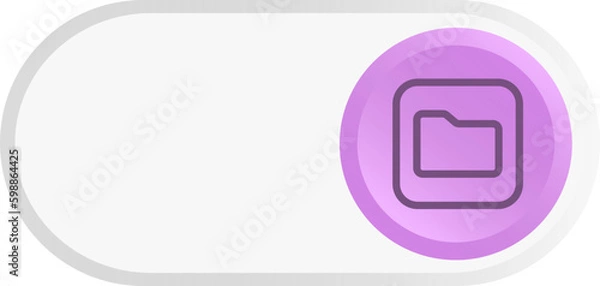 Fototapeta Neumorphism Icon Element