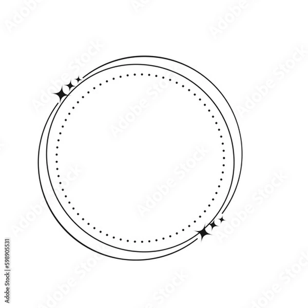 Obraz Monoline Circle Aesthetic Frame