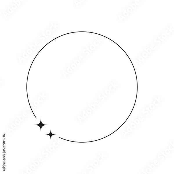 Obraz Monoline Circle Aesthetic Frame