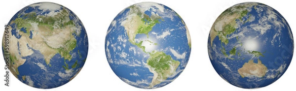 Obraz Planet earth from different views 