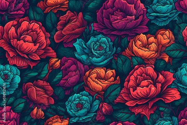 Fototapeta Rosenmuster