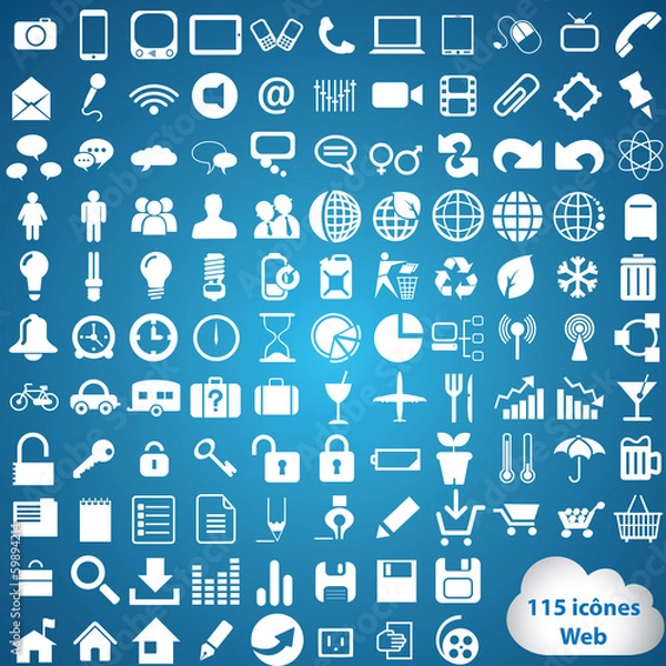 Fototapeta piktogramy