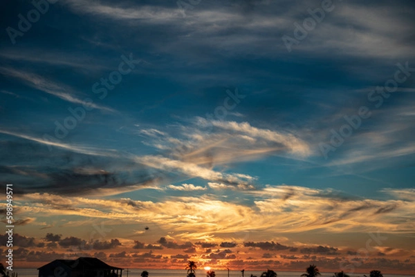 Obraz sunset over the beach