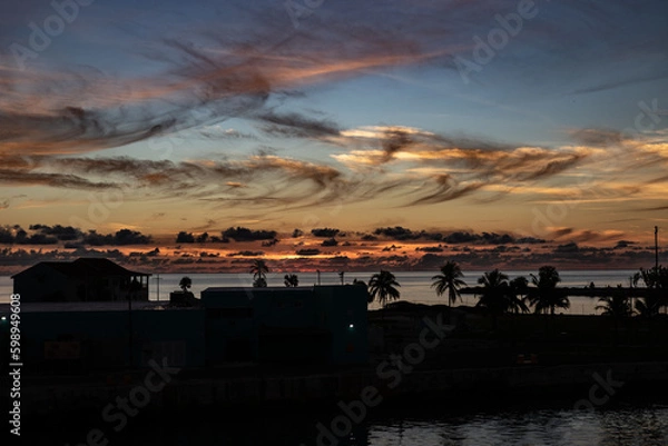 Obraz sunset over the beach
