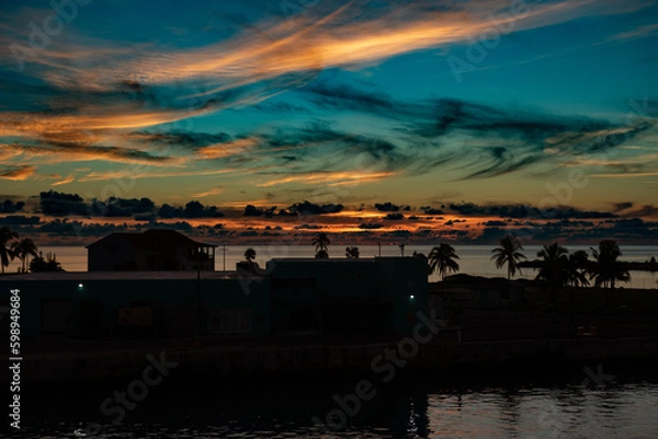 Obraz sunset over the beach