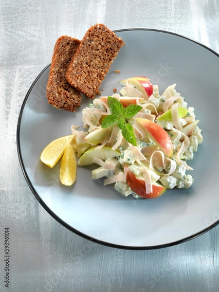 Obraz Fenchelsalat mit Schinken