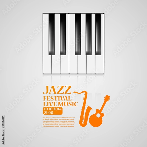Obraz Jazz party poster