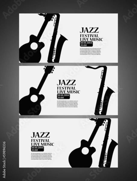 Obraz Jazz party poster