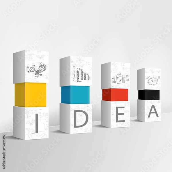 Obraz Idea column concept