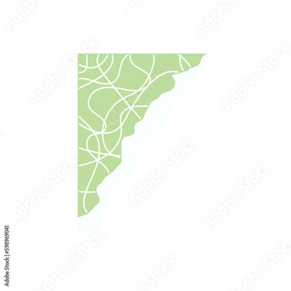 Obraz Corner Paper Torn Illustration 