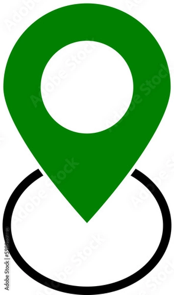 Fototapeta check in location icon