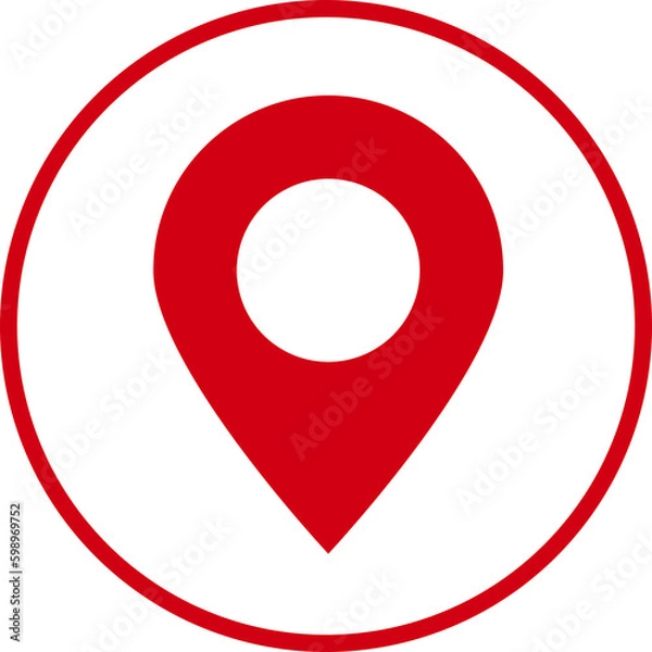 Obraz check in location icon