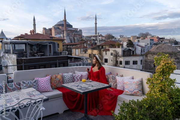 Fototapeta view from district tower