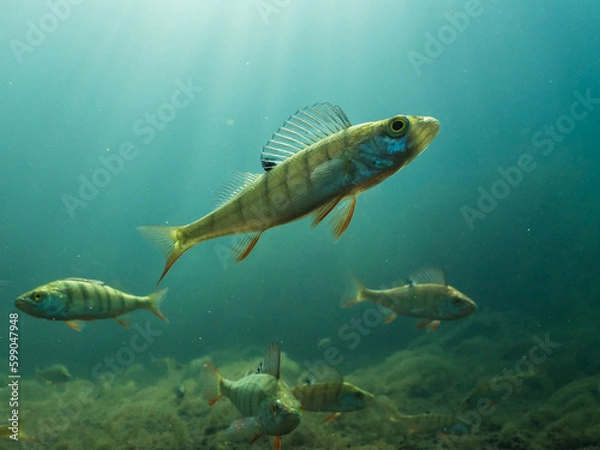 Obraz Small perch clear-watered lake