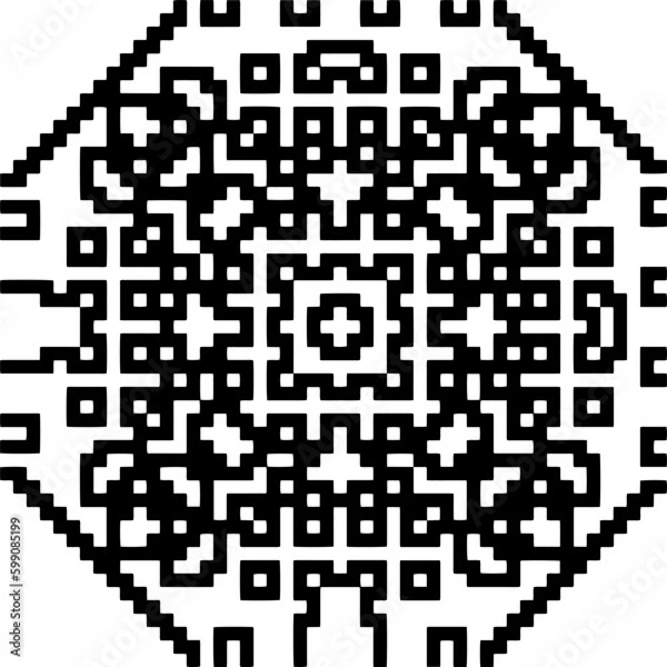 Fototapeta Geometric pattern.  Black and white pattern for web page, textures, card, poster, fabric, textile.