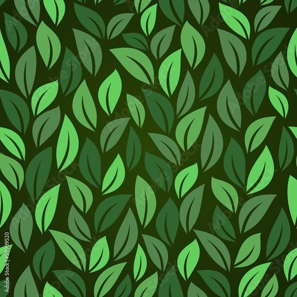 Fototapeta Seamless pattern with leaf.