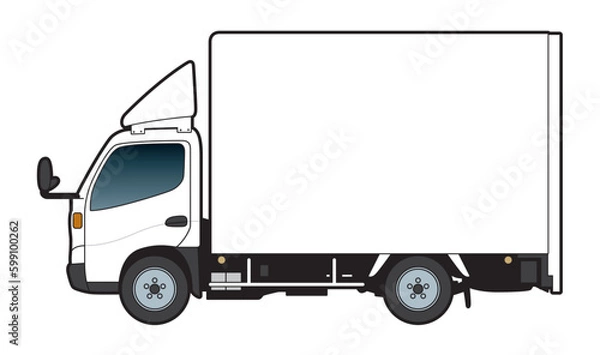 Fototapeta ２トントラック　イラスト