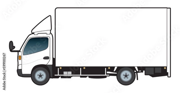 Fototapeta ３トントラック　イラスト