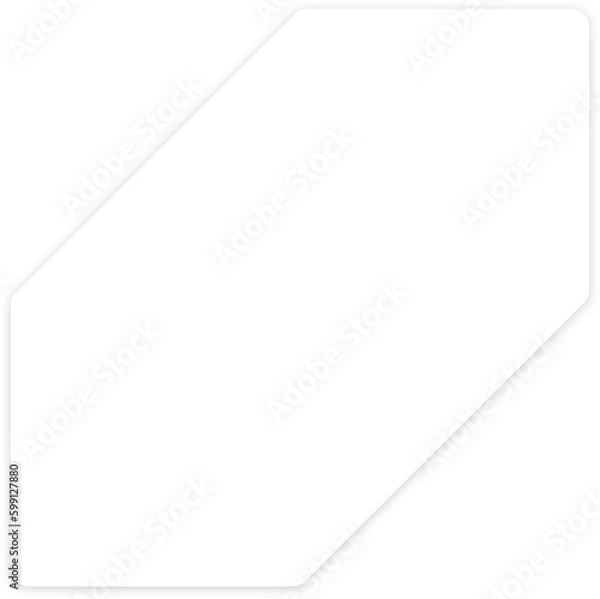 Fototapeta Transparent Glass Morphism with Shadow
