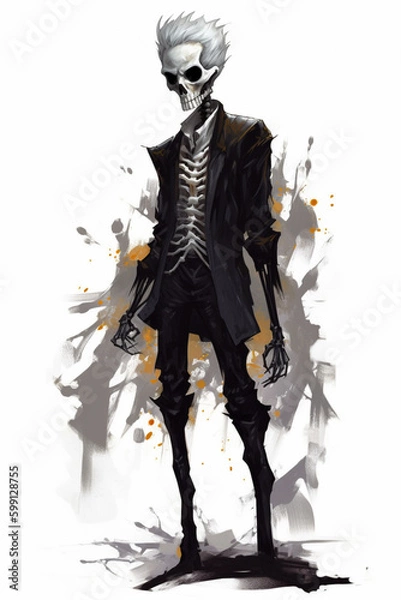 Fototapeta Skeleton made by generative ai