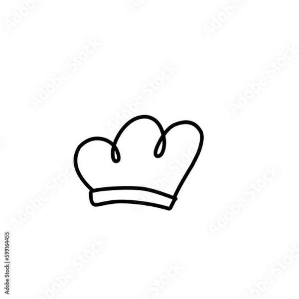 Obraz Crown Doodle Icon 