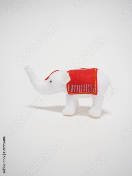 Fototapeta フェルト作品　白象