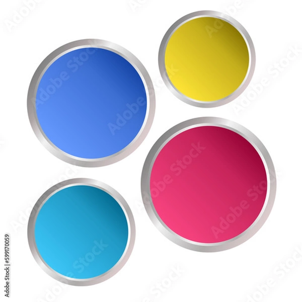 Obraz 3D Circle Infographic 