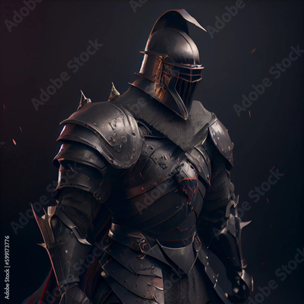 Obraz black knight｜Generative AI