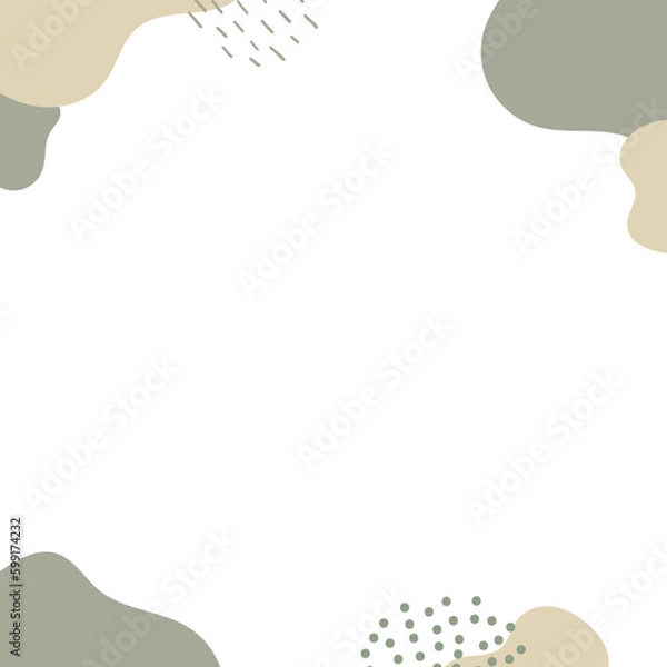 Fototapeta Abstract frame with freeform shape