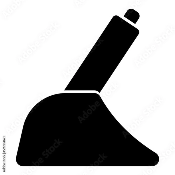 Fototapeta Car Hand Brake black icon. Suitable for website, content design, poster, banner, or video editing needs