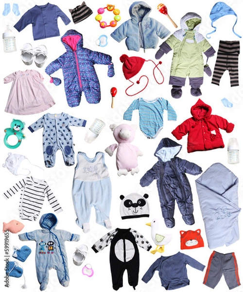 Obraz clothes and accessories  for children