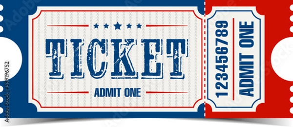 Obraz Baseball ticket