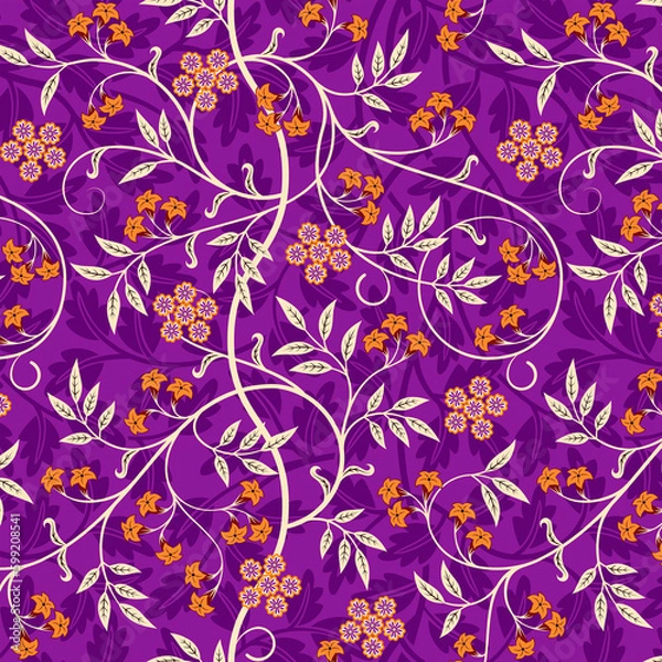 Obraz allover pattern digital design pattern floral  chents pattern digital design textile print design 