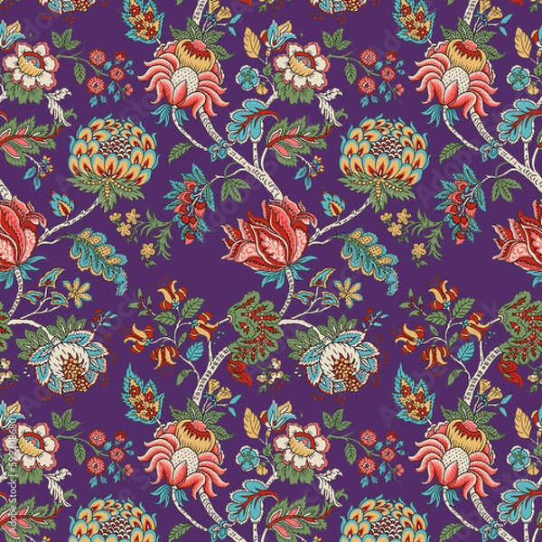 Fototapeta allover pattern digital design pattern floral  chents pattern digital design textile print design 