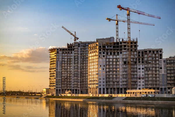 Fototapeta building under construction