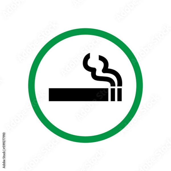 Obraz smoking area sign symbol vector