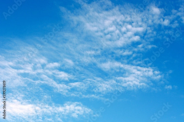 Obraz White clouds in blue sky