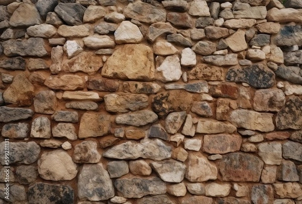 Fototapeta stone wall background, generative ai