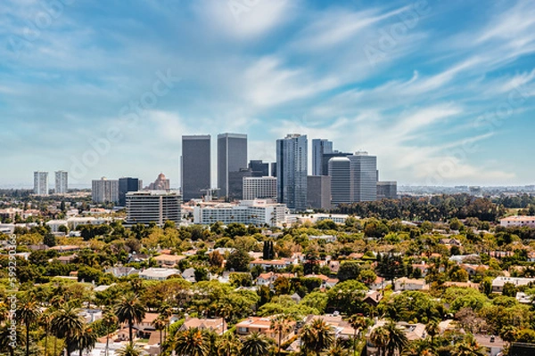 Fototapeta Los Angeles Skyline Downtown